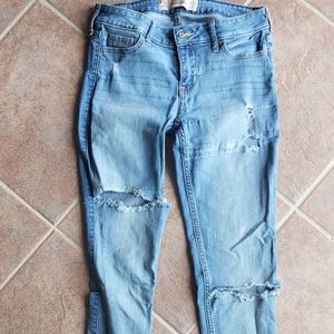 Hollister distressed jeans size 0L